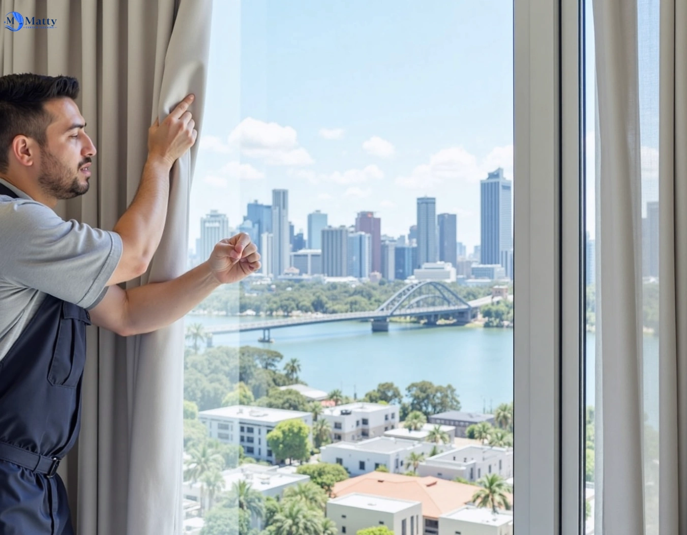 Professional curtain steam cleaning service ryde-nsw QLD by Matty Curtain Cleaning